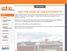 Tablet Screenshot of edgeprotectionsolutions.com